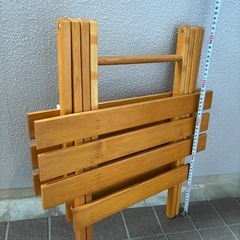 木製 折り畳み サイドテーブルの画像