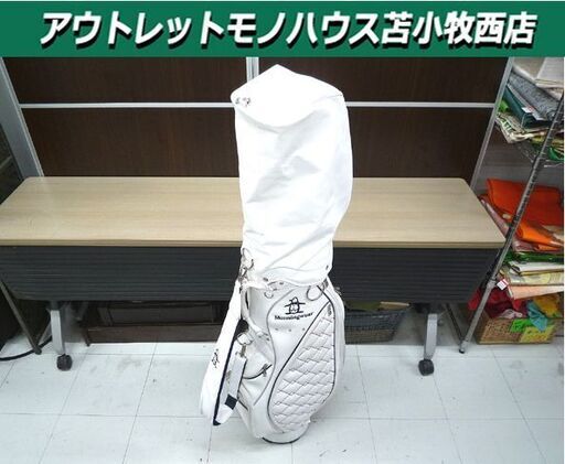 ゴルフ用品 キャディバッグ マンシングウェアー MQCNJJ02 ホワイト 6分割 中古 Munsingwear 苫小牧西店
