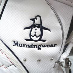 ゴルフ用品 キャディバッグ マンシングウェアー MQCNJJ02 ホワイト 6分割 中古 Munsingwear 苫小牧西店の画像