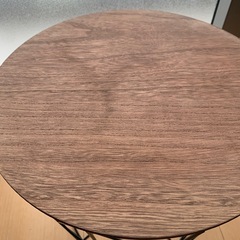 ワイヤー　スチール　バスケット　サイドテーブルの画像