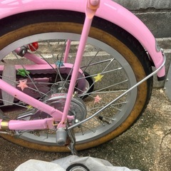 18インチ　自転車　ピンクの画像