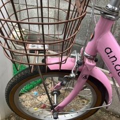 18インチ　自転車　ピンクの画像