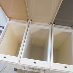 アスベル 資源ゴミ横型3分別ワゴン 6720 20L×3個 60L ゴミ箱 ダストボックス ごみ箱 札幌市 白石店の画像