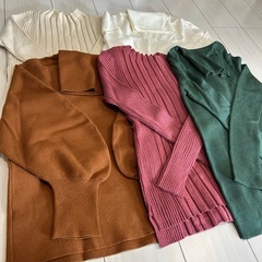 数日限定‼️早い者勝ち‼️総額2万円超え‼️冬物 早期セール☃️ニットトップス5点セット🧶の画像
