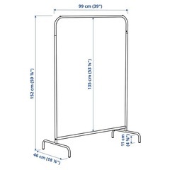 IKEA ハンガーラック   黒　イケア   の画像