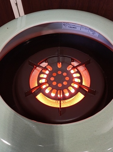 ★[八6406]  メトロ電気   電気火鉢  MK-44(GN)  直径約44㎝  高さ約31㎝  重量16.1kg