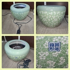 [八6406]  メトロ電気   電気火鉢  MK-44(GN)  直径約44㎝  高さ約31㎝  重量16.1kgの画像