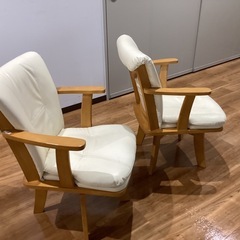 回転チェア2脚セット【町田市再生家具】252062の画像