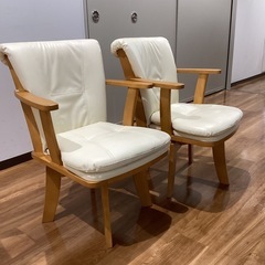 回転チェア2脚セット【町田市再生家具】252062の画像