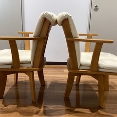 回転チェア2脚セット【町田市再生家具】252062の画像