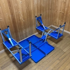 アウトドアテーブルセット　キャンプ の画像