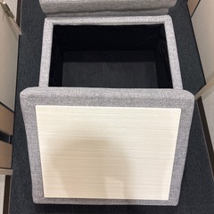 収納ボックス スツール　2つの画像