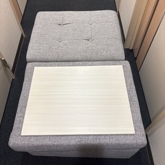 収納ボックス スツール　2つの画像