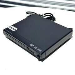 店頭引き渡し 中古 コンパクト＆シンプル DVDプレイヤー DVDJ92152-BK リモコン欠品 通電確認済みの画像
