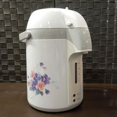 レトロ 長期保管品 ピーコック 電気保温エアーポット 1992年製 WBP-2200 2.2L アネモネ 花柄 未使用 オブジェ 撮影小物 札幌市 新道東店の画像