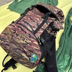アスレタ リュック カフェドブラジル柄 迷彩 2000円✨ 	⚽️	ATHLETA カモフラ柄バックパック スポーツ用に！の画像