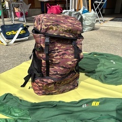 アスレタ リュック カフェドブラジル柄 迷彩 2000円✨ 	⚽️	ATHLETA カモフラ柄バックパック スポーツ用に！の画像