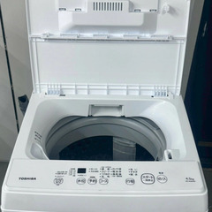A8063【配達＆取付可能‼】TOSHIBA 東芝 2021年製 洗濯機　全自動洗濯機 縦型 洗濯機　AW-45M9 の画像