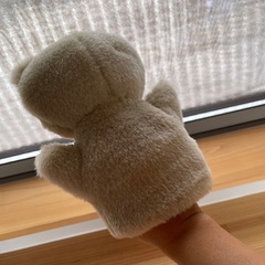 こぐまちゃんっぽいパペット ハンドメイドの画像