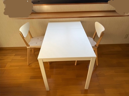 IKEA ダイニングテーブル イス 伸縮可能