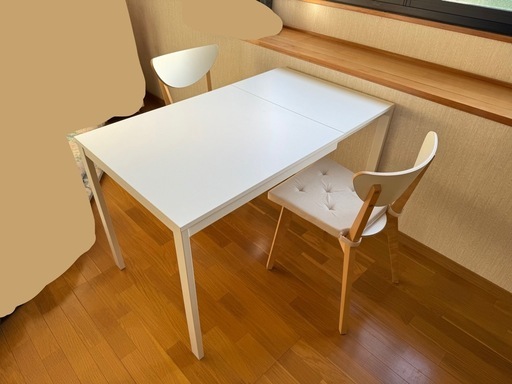 IKEA ダイニングテーブル イス 伸縮可能