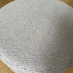 ニトリ　木脚スツール　ミーノ丸型の画像