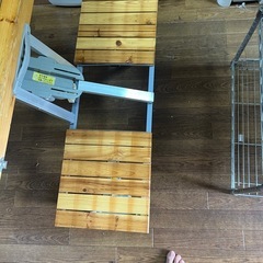 アウトドア用テーブル＆チェアセット差し上げます（中古）の画像