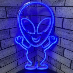 宇宙人👽ネオンライトの画像