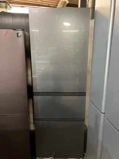 O 2510-447 TOSHIBA 東芝ノンフロン冷凍冷蔵庫 GR-U36SV 全定格内容積356L 2023年製 動作確認済み キズ 汚れあり