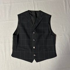 WANDER FACTRY 子供用130サイズスーツ6点セット ネイビー（濃紺色）の画像