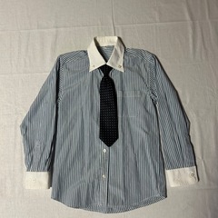 WANDER FACTRY 子供用130サイズスーツ6点セット ネイビー（濃紺色）の画像