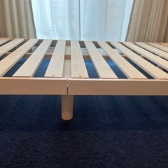 【ニトリ/美品】シングル脚付すのこベッドの画像