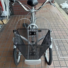 ★美品★ブリヂストン　ミンナ　三輪車　シルバーの画像