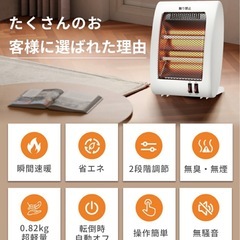 新品 電気ストーブの画像
