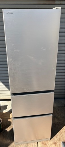 【3ドア！/HITACHI】  ノンフロン冷凍冷蔵庫 シルバー 2021年製