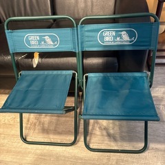 折りたたみチェア　×2の画像