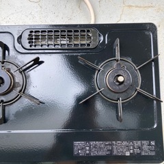 RINNAI2バーナーガスコンロ ブラック　の画像
