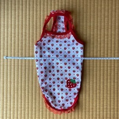 いぬ服（いちご模様）［小型犬用］の画像
