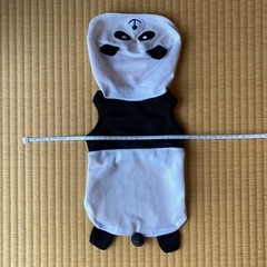 いぬ服（フード付きパンダ柄）［小型犬用］の画像