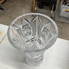 W2510-450 ボヘミアグラス 花びん 未使用品の画像