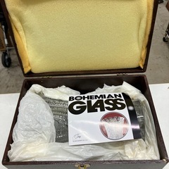 W2510-450 ボヘミアグラス 花びん 未使用品の画像