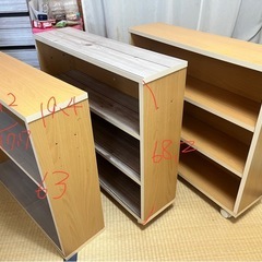 本棚3つセット(コミック・文庫本)の画像