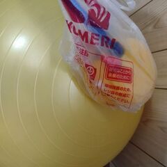観音寺 60cm バランスボール かなり大きいサイズ 黄色 中古品の画像