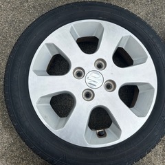 155/65R14 スズキ純正ホイールタイヤ4本セットの画像
