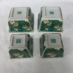 有田焼　明宝窯　佐賀錦　花柄陶器　親子鉢２セットの画像