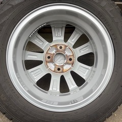 スズキ純正アルミホイール オールシーズンタイヤ 4本セット165/70R14の画像