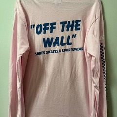 VANS OFF THE WALL ロングスリーブシャツ Mサイズ ピンクの画像