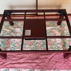 古い家具調コタツ一式の画像