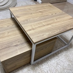【美品】LOWYAネストテーブル　ローテーブルの画像