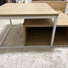 【美品】LOWYAネストテーブル　ローテーブルの画像